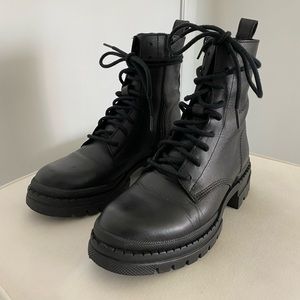 Leather Combat Boots